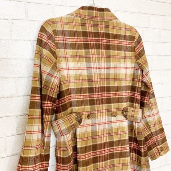 Tulle Anthropology Button Up Plaid Coat - Picture 3 of 6